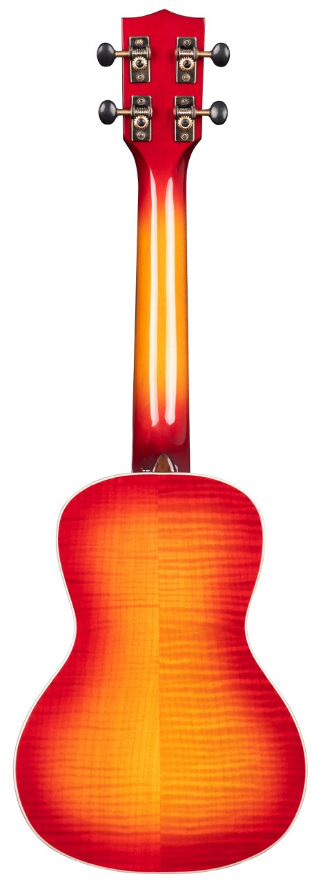 KA-FMCB-C - Gloss Flame Maple Cherry Burst Concert Ukulele