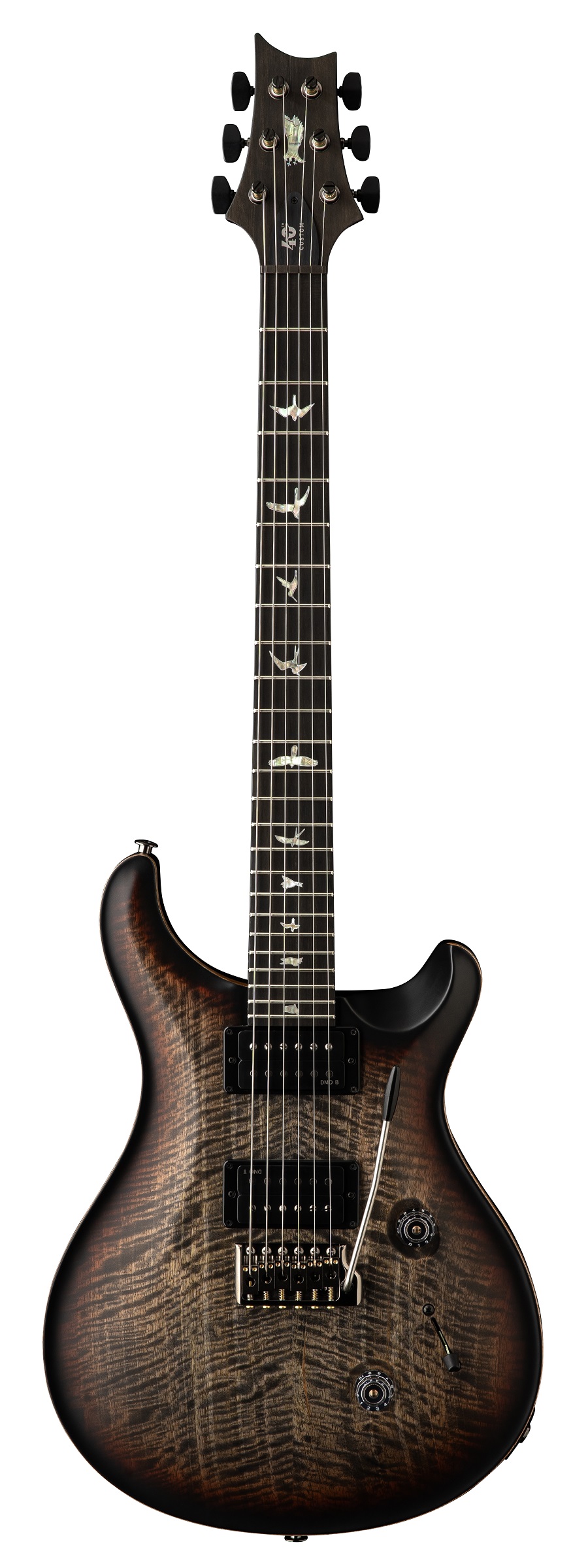 40th Anniversary Custom 24 Satin Limited Edition Charcoal   Tri-Color Burst
