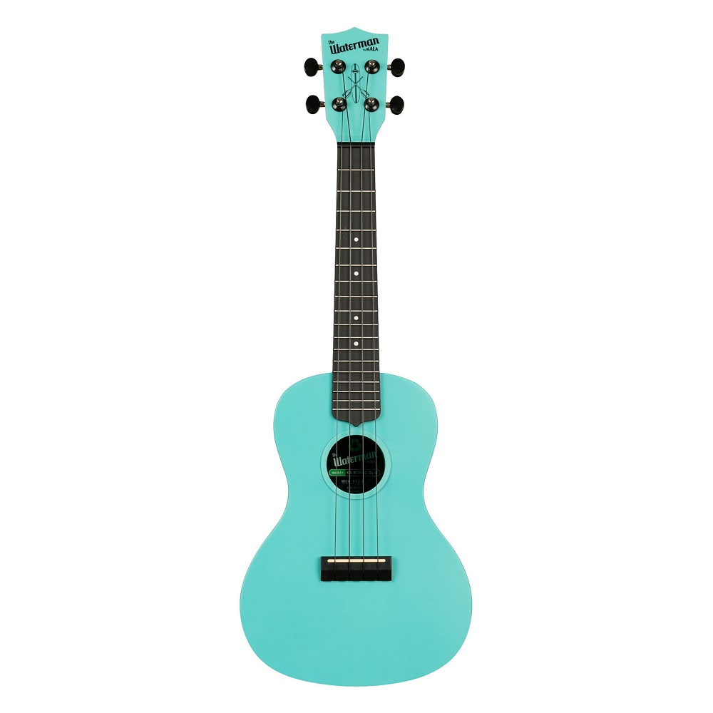 Waterman Recycled Concert Ukulele Glow-in-the-Dark Aqua Mist