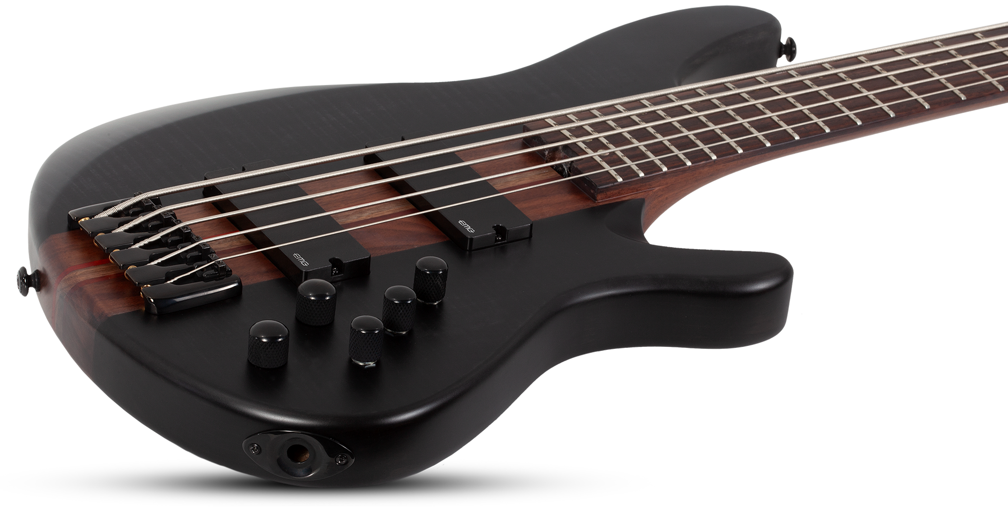 Charles Berthoud CB-5 See-Thru Black Satin E-Bass