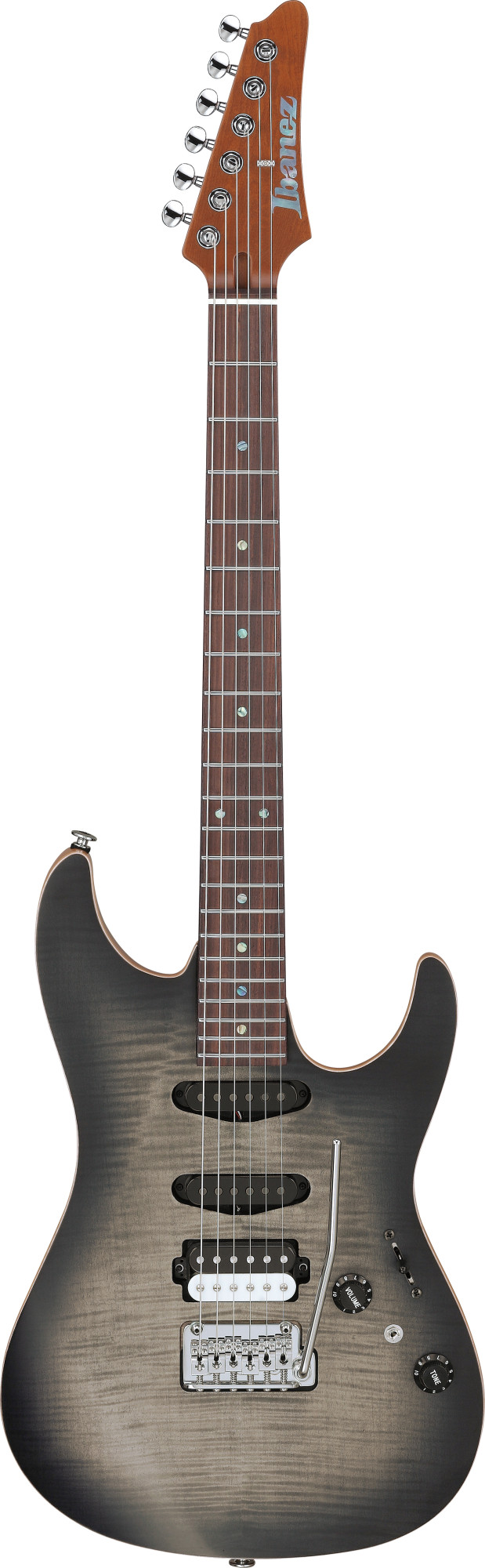 TQM2-Charcoal Black Burst Flat