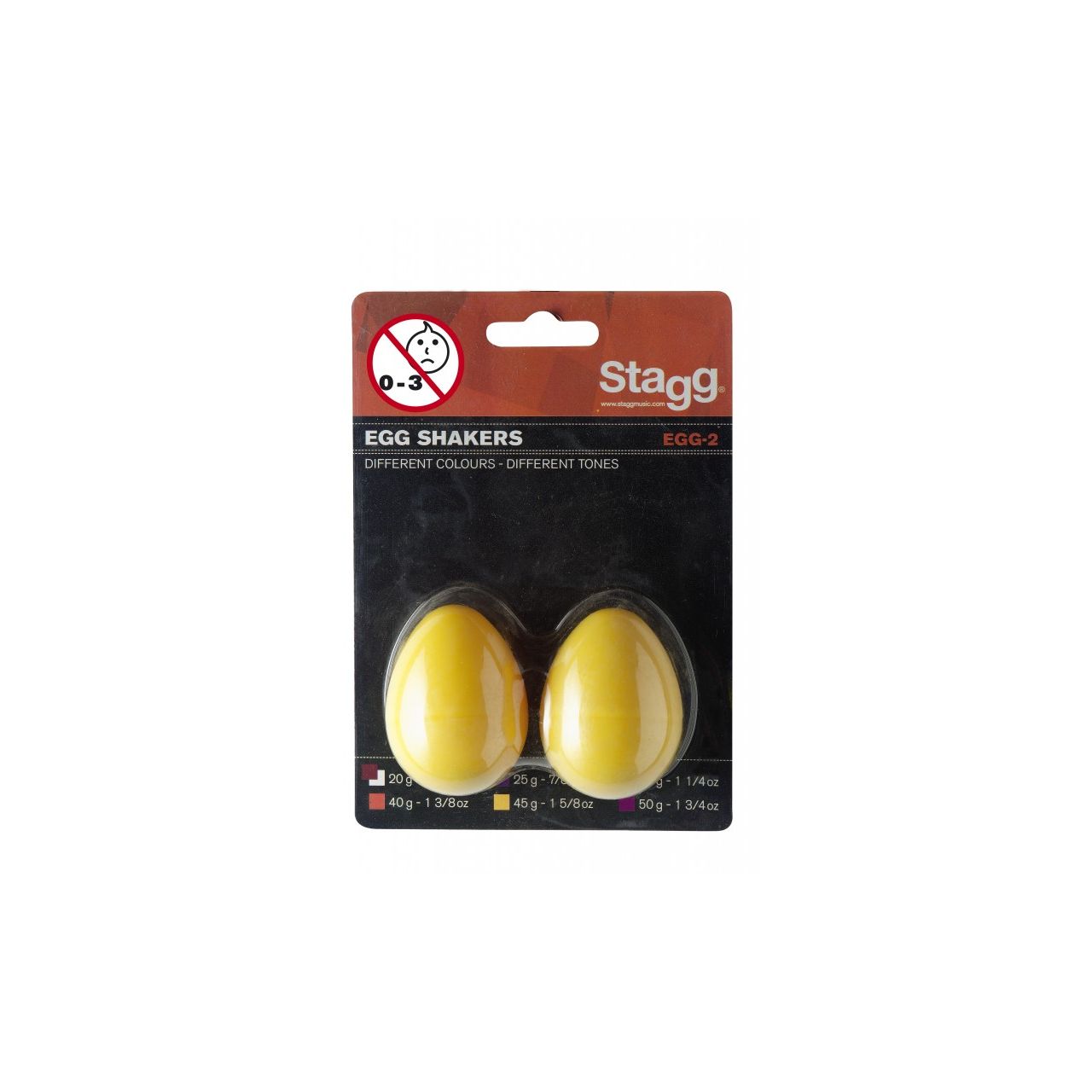 Egg Shaker 2er Pack gelb