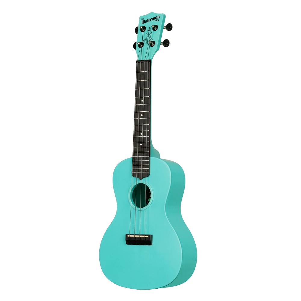 Waterman Recycled Concert Ukulele Glow-in-the-Dark Aqua Mist