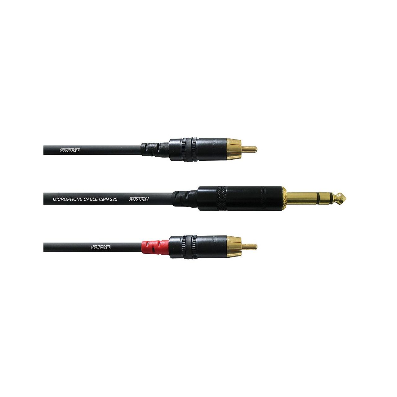 CFY 1,5 VCC Adapterkabel 1,5 m Klinke 6,3 mm stereo/2 x Cinch