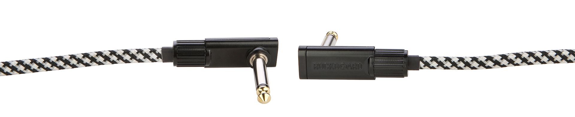 Salt&Pepper Tweed Series Flat Patch Cable - 20 cm