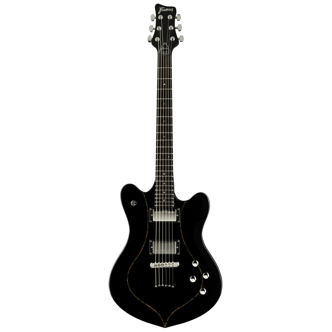 D-Series Artist Line William DuVall Talisman, Seymour Duncan Pickups - Solid Black High Polish