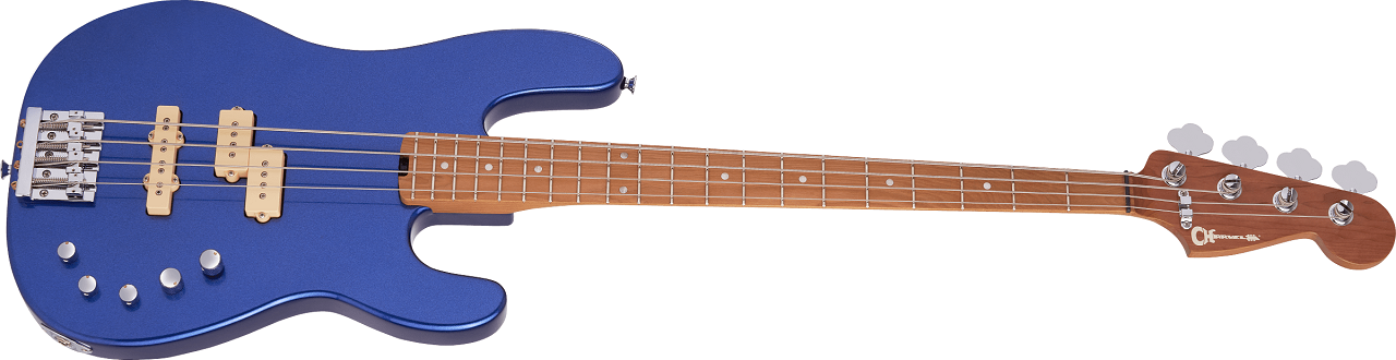Pro-Mod San Dimas® Bass PJ IV, Caramelized Maple Fingerboard, Mystic Blue