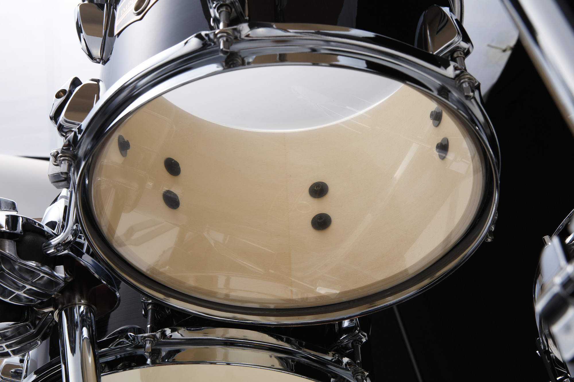 IP52H6W Imperialstar Drum Set 5 teilig - Hairline Black + Hardware